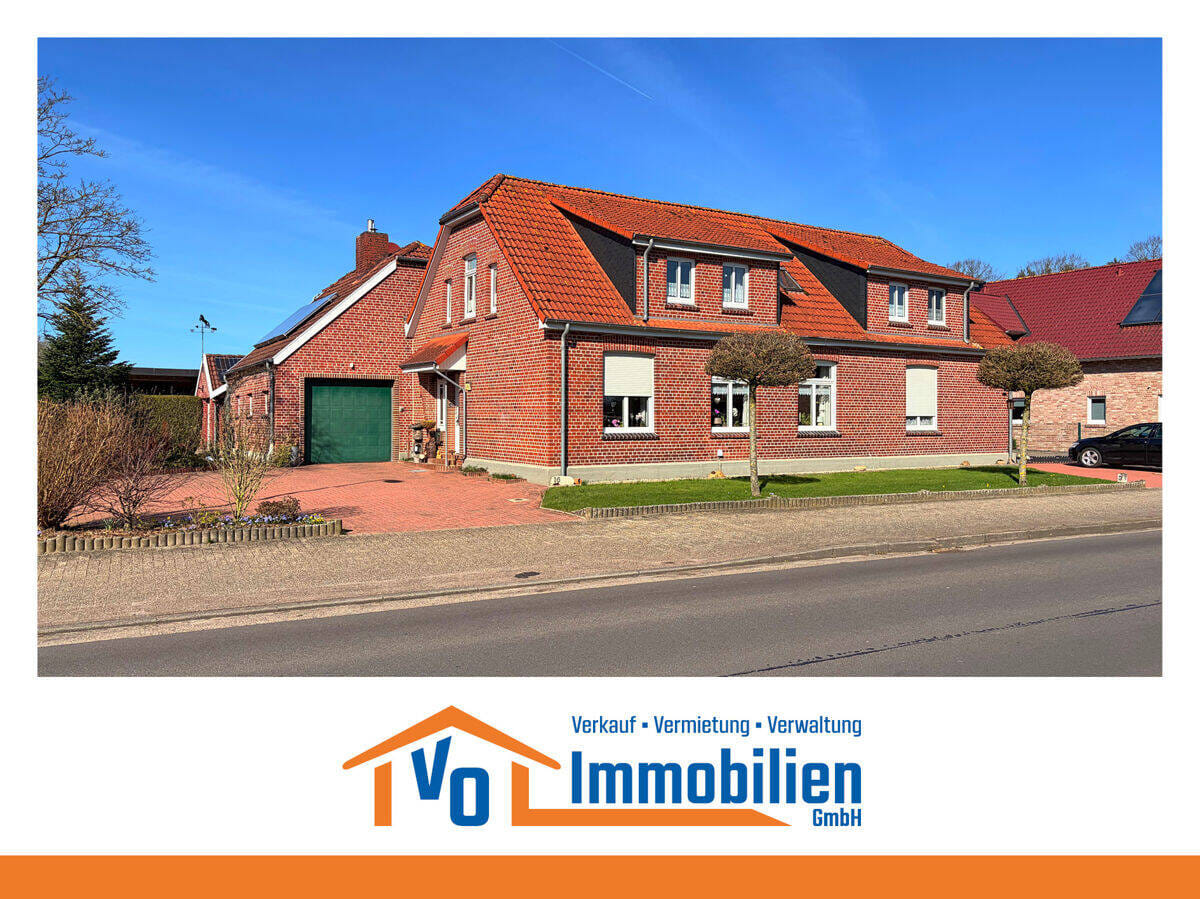 Immobilie in Friedeburg - Charmantes Zweifamilienhaus mit Wintergarten und vielseitigen Nebengebäuden in Reepsholt - Bild 0