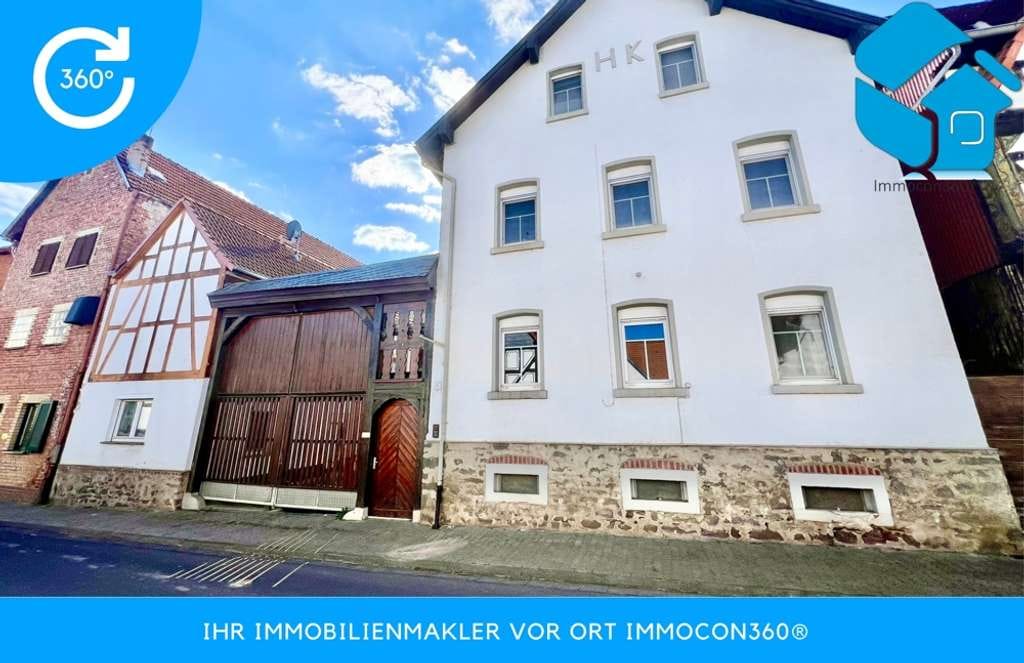Immobilie in Wölfersheim - +Provisionsfrei+Schöne Hofreite mit Nebengebäuden+Scheune in 61200 Wölfersheim-Wohnbach! - Bild 0