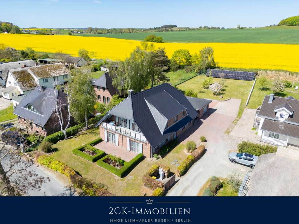 Immobilie in Mönchgut - Mönchgut: Zukunftssicheres Familien- und Ferienhaus mit autarker Technik & Boddenblick, PV, Erdwärme - Bild 0