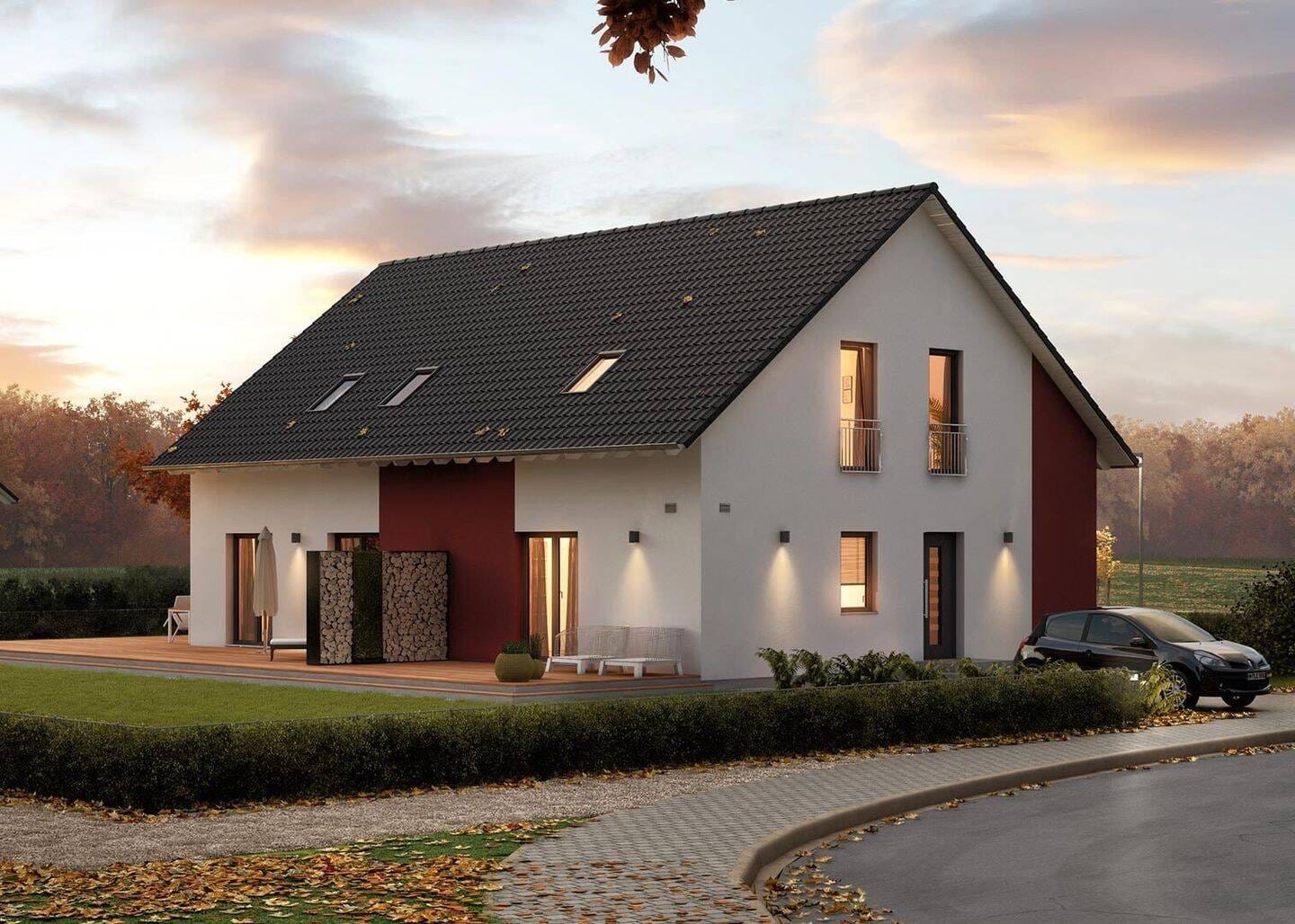Immobilie in Jossgrund - Das FamilyStyle 26.01 S: 265 m², vier Schlafzimmer, 22-m²-Bad - Großfamilien-Format - Bild 0