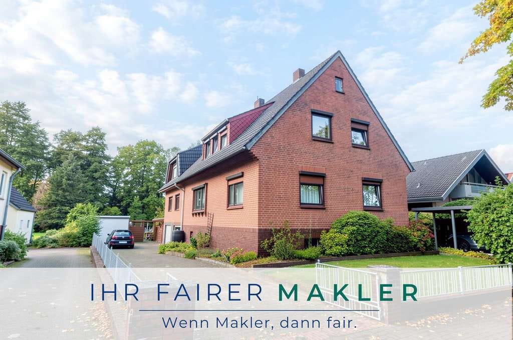 Immobilie in Weyhe - ** Neuer Preis ** Charmante Zweifamilien-Doppelhaushälfte in bester Lage von Weyhe-Leeste - Bild 0