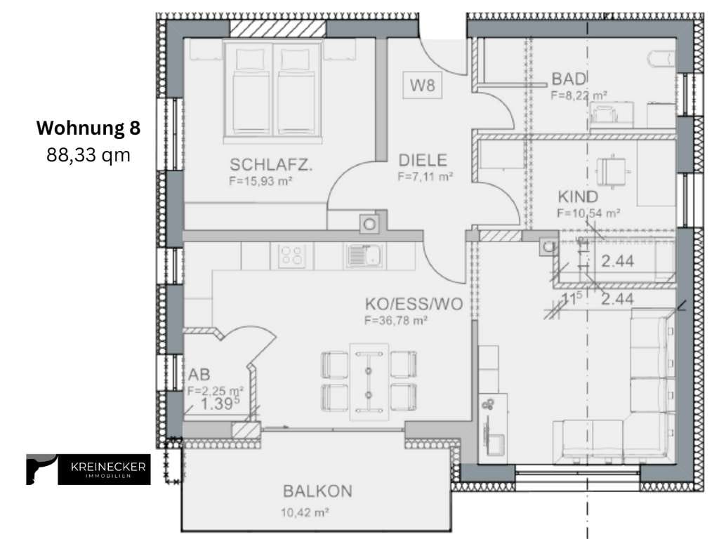 Immobilie in Reischach - Modern & nachhaltig: neu sanierte Eigentumswohnung mit Terrasse - KfW 40 Plus - Bild 2