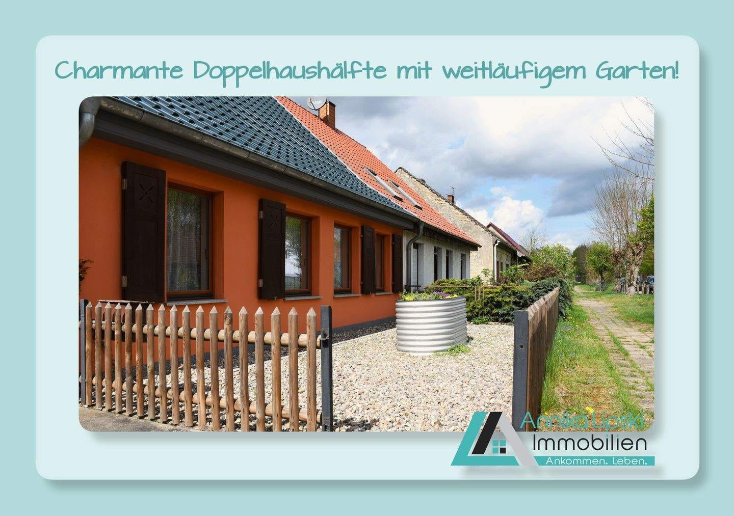 Immobilie in Zehdenick - Uckermark - Charmante Doppelhaushälfte mit weitläufigem Garten - Bild 0