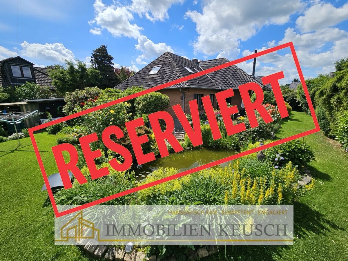 Immobilie in Langwedel - Sehr geflegte, große und ruhig gelegene Immobilie über 2 Etagen mit Traumgarten und Teich + Garage - Bild 0