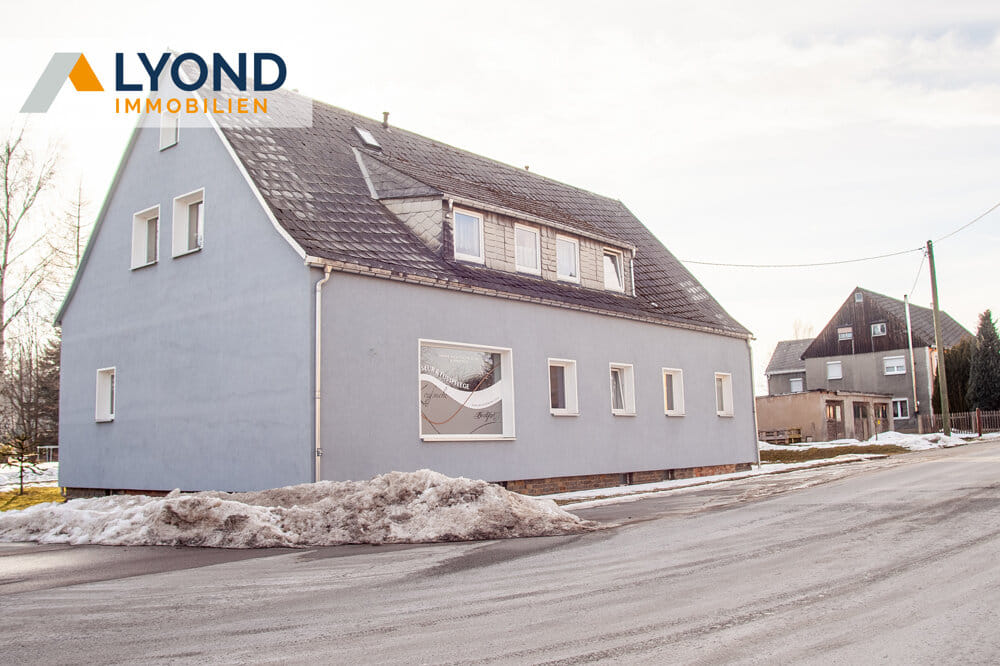 Immobilie in Jöhstadt - Attraktives Mehrfamilienhaus mit Gewerbeeinheit im Erzgebirge steht zum Kauf! - Bild 1