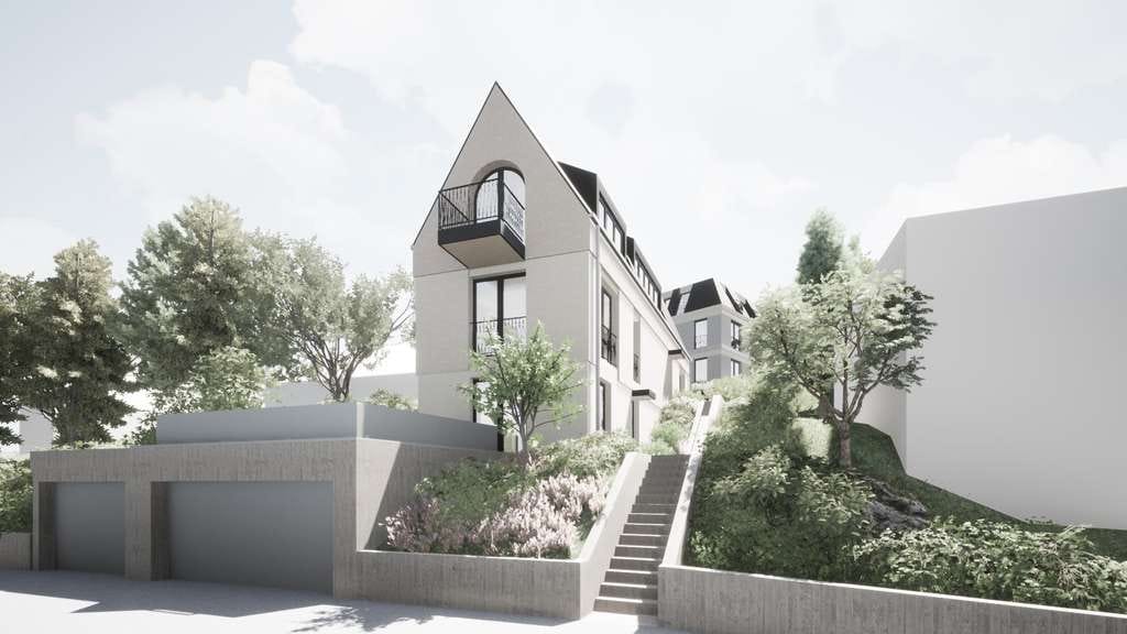Immobilie in Bensheim - Schlossberg Baugrundstück mit vorliegender Baugenehmigung, Architektenplanung für eine Neubauvilla - Bild 0
