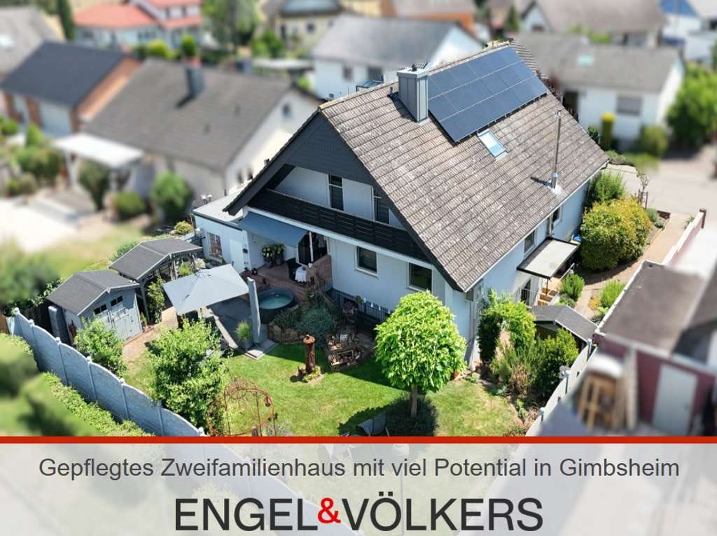 Immobilie in Gimbsheim - Gepflegtes Zweifamilienhaus mit viel Potential in Gimbsheim - Bild 0