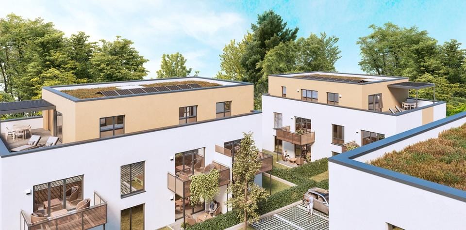 Immobilie in Oberding - **QNG+ EH40**// Sonniges 4,5-Zi-Penthouse // Nähe MUC // barrierefrei // Nachhaltiger NEUBAU - Bild 0