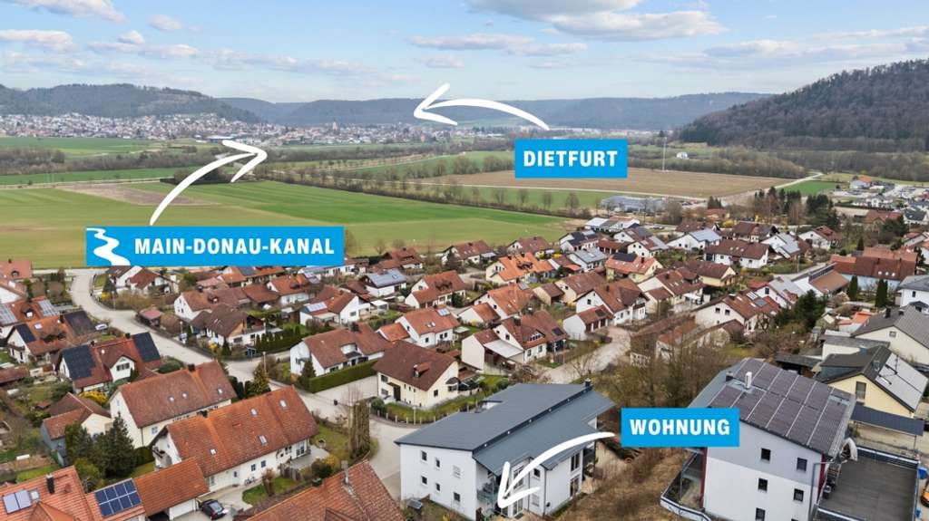 Immobilie in Dietfurt an der Altmühl - Gepflegte 3-Zi-Whg mit Balkon und zwei Außenstellplätzen - Bild 1