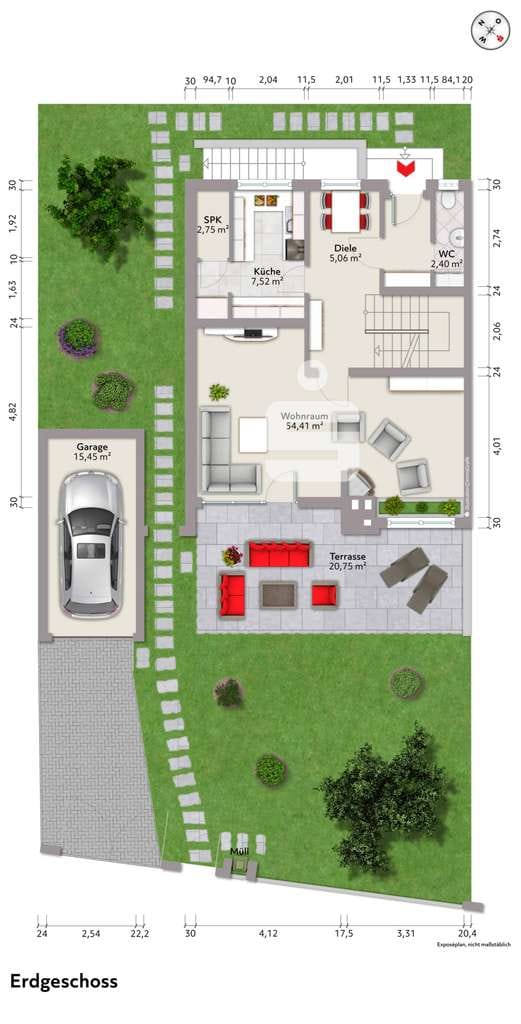 Immobilie in Brunnthal - Großzügige DHH auf 502 m² Grundstück in Brunnthal - Bild 1