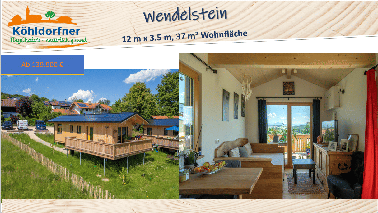Immobilie in Kirchweidach - TinyChalet "Wendelstein" by Köhldorfner - natürlich g´sund - Bild 1