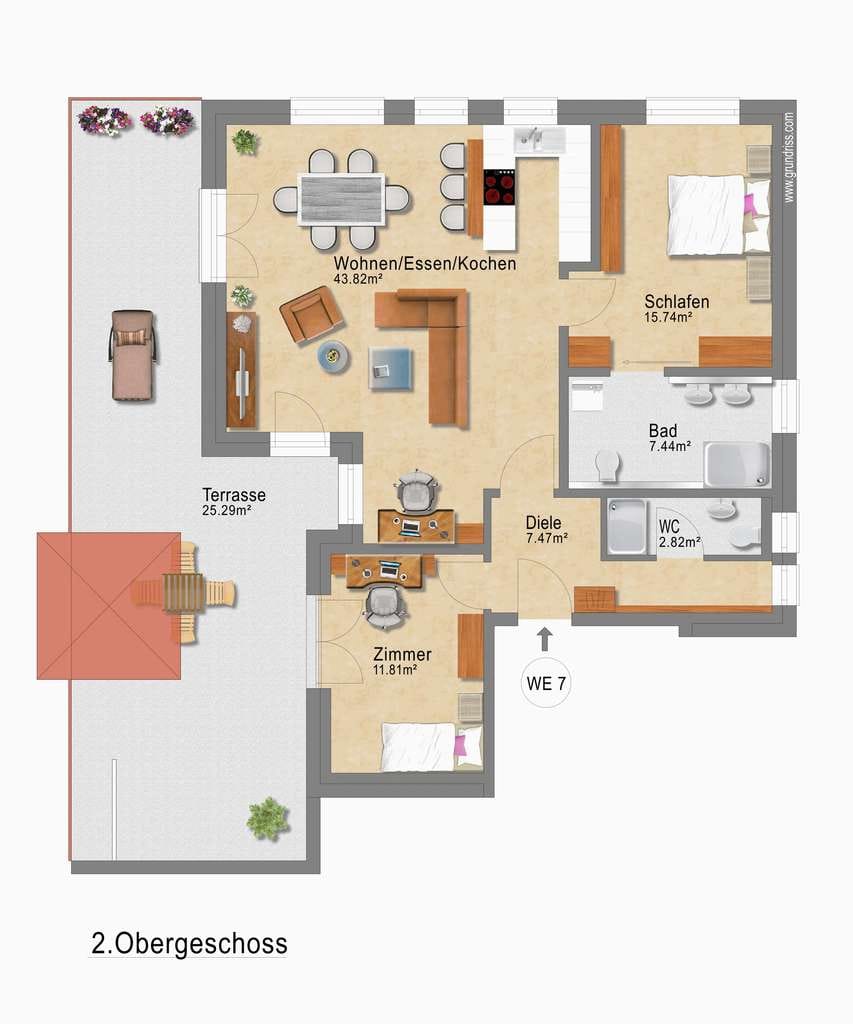 Immobilie in Widdern - Dachgeschoss-Traum im Neubau: 3 Zimmer & sonnige Wohlfühlterrasse - Bild 0