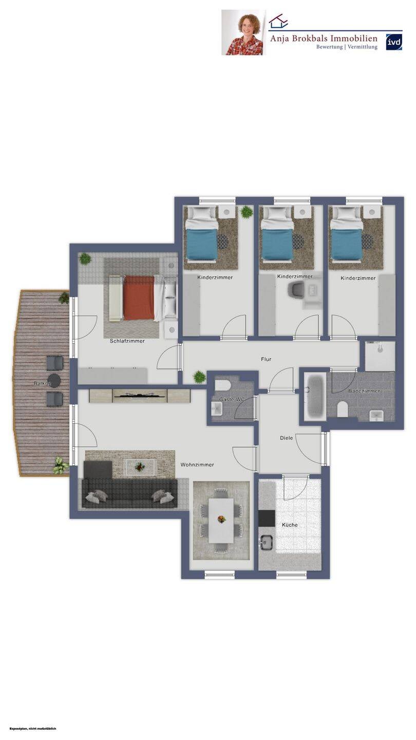 Immobilie in Verl - Familie willkommen: 5-Zimmer-ETW in Verl - für Käufer provisionsfrei - Bild 1