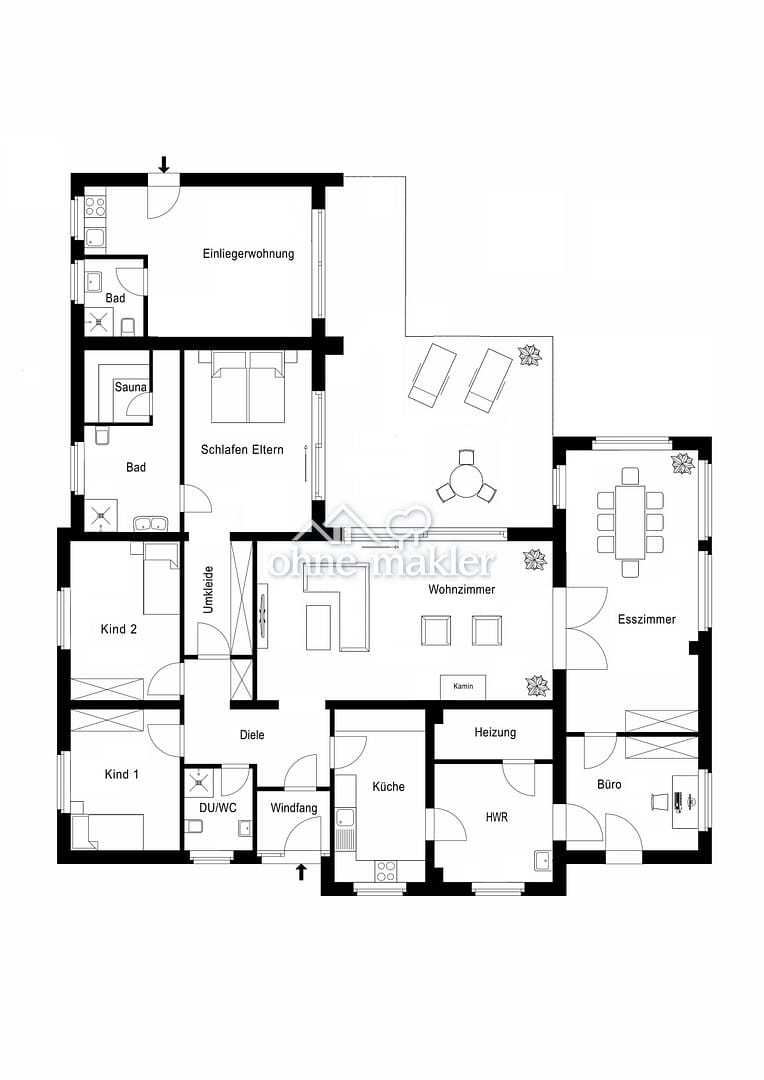 Immobilie in Toppenstedt - Großzügiger Bungalow mit Einliegerwohnung - Bild 1
