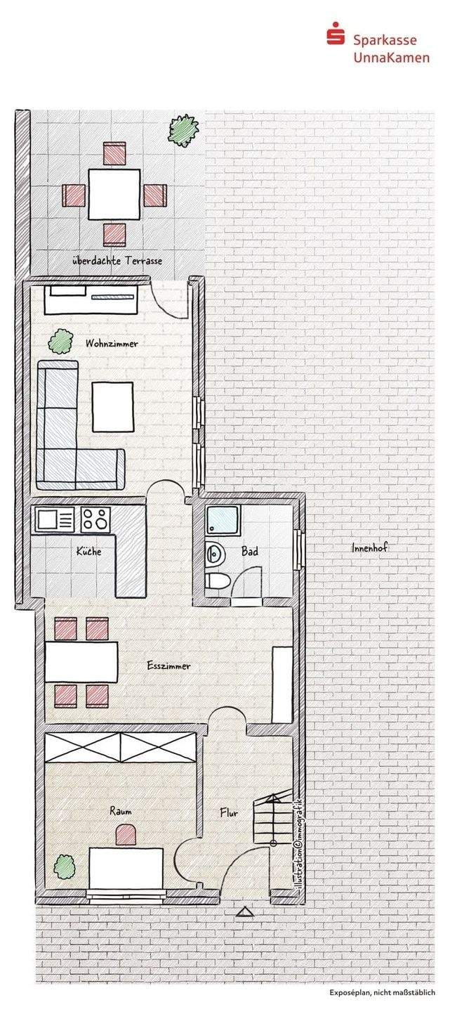 Immobilie in Kamen - Charmantes Stadthaus mit Seele in Kamens Innenstadt. - Bild 4