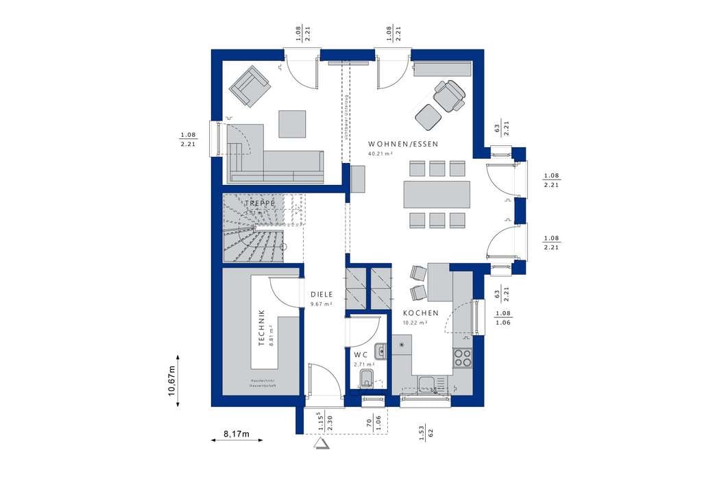 Immobilie in Königsmoos - Projektierung: schickes Einfamilienhaus  MIT XXL-ERKER - Bild 3