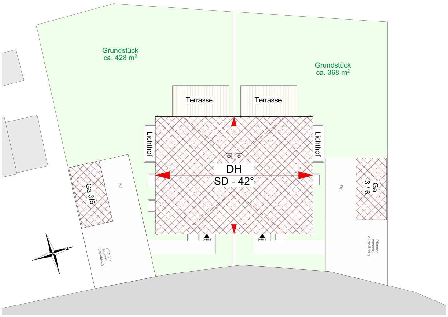 Immobilie in Vilgertshofen - Moderne DHH mit 4-6 Zimmern in Vilgertshofen OT,  140 qm - 170 qm durch Ausbaureserve im DG mit 30 qm! Rascher Baustart möglich! - Bild 2