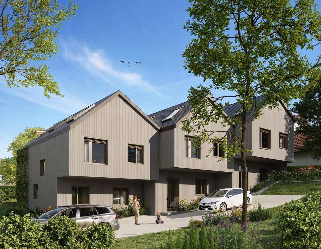Immobilie in Raisting - NEUBAUPROJEKT: Drei Architektenhäuser in Massivholzbauweise - Bild 0