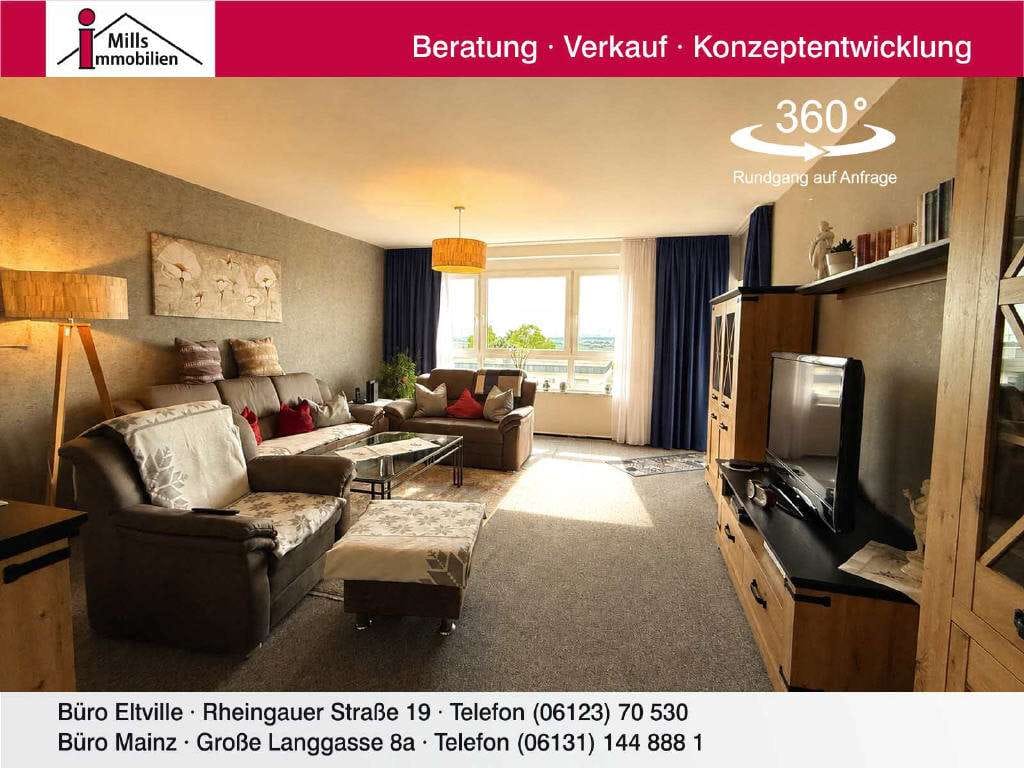 Immobilie in Nieder-Olm - Weitblick zum Wohlfühlen: 
Top geschnittene Eigentumswohnung mit zwei Balkonen in traumhafter - Bild 0