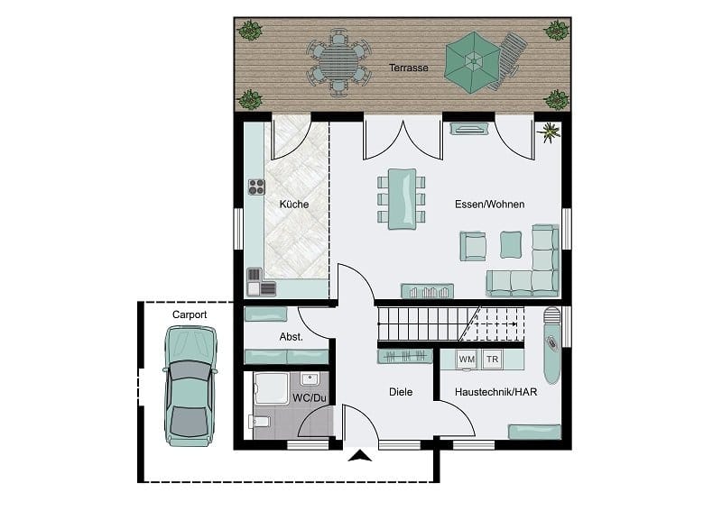Immobilie in Sankt Julian - Exklusive Stadtvilla  incl. Grundstück als Effizienzhaus  - Bild 2