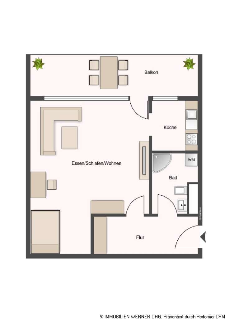 Immobilie in Rosenheim - ***Vermietete 1-Zimmer-Wohnung südlich von Rosenheim- Ihre Kapitalanlage?*** - Bild 1