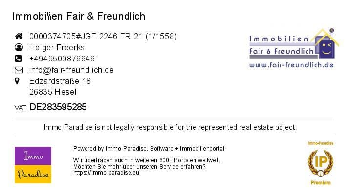 Immobilie in Berumbur - ATTRAKTIVES FRIESENHAUS/ZWEIFAMILIENHAUS MIT ZWEI GARAGEN IN BERUMBUR! - Bild 1