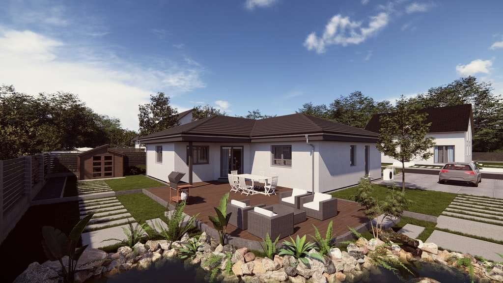 Immobilie in Maßbach - Premium Bungalow in massiver Fertigbauweise bezugsfertig mit Bodenplatte - Bild 0