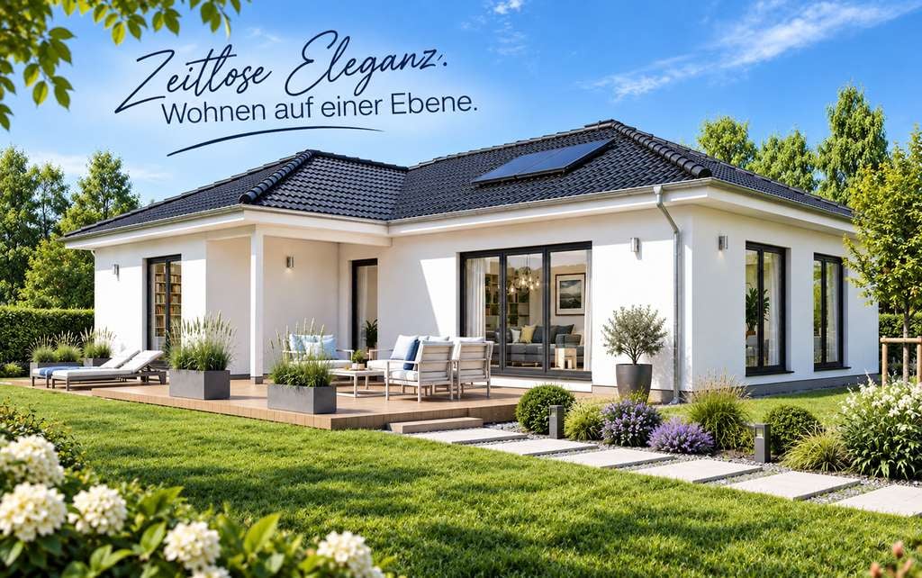 Immobilie in Allmannshofen - Moderner Bungalow mit 122 m² Wohnfläche in Nordendorf - Bild 0