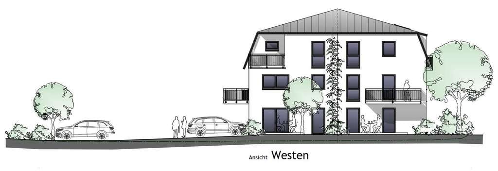 Immobilie in Reichertshausen - Reichertshausen! 2-ZKB Obergeschoss-Whg. mit 9 m² West-Balkon/FBH/elektr. Rollläden, Videosprech.! - Bild 3