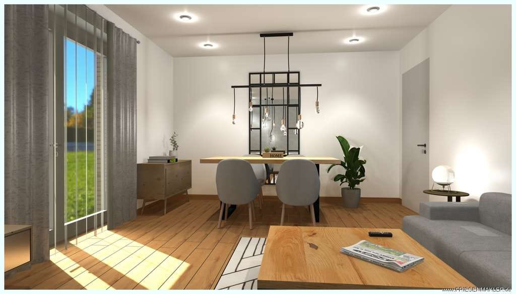 Immobilie in Oldersbek - Vermietetes Anlageobjekt Bj 2023: Bungalow- Mittelhaus mit Südterrasse 10 Autominuten von Husum! - Bild 1