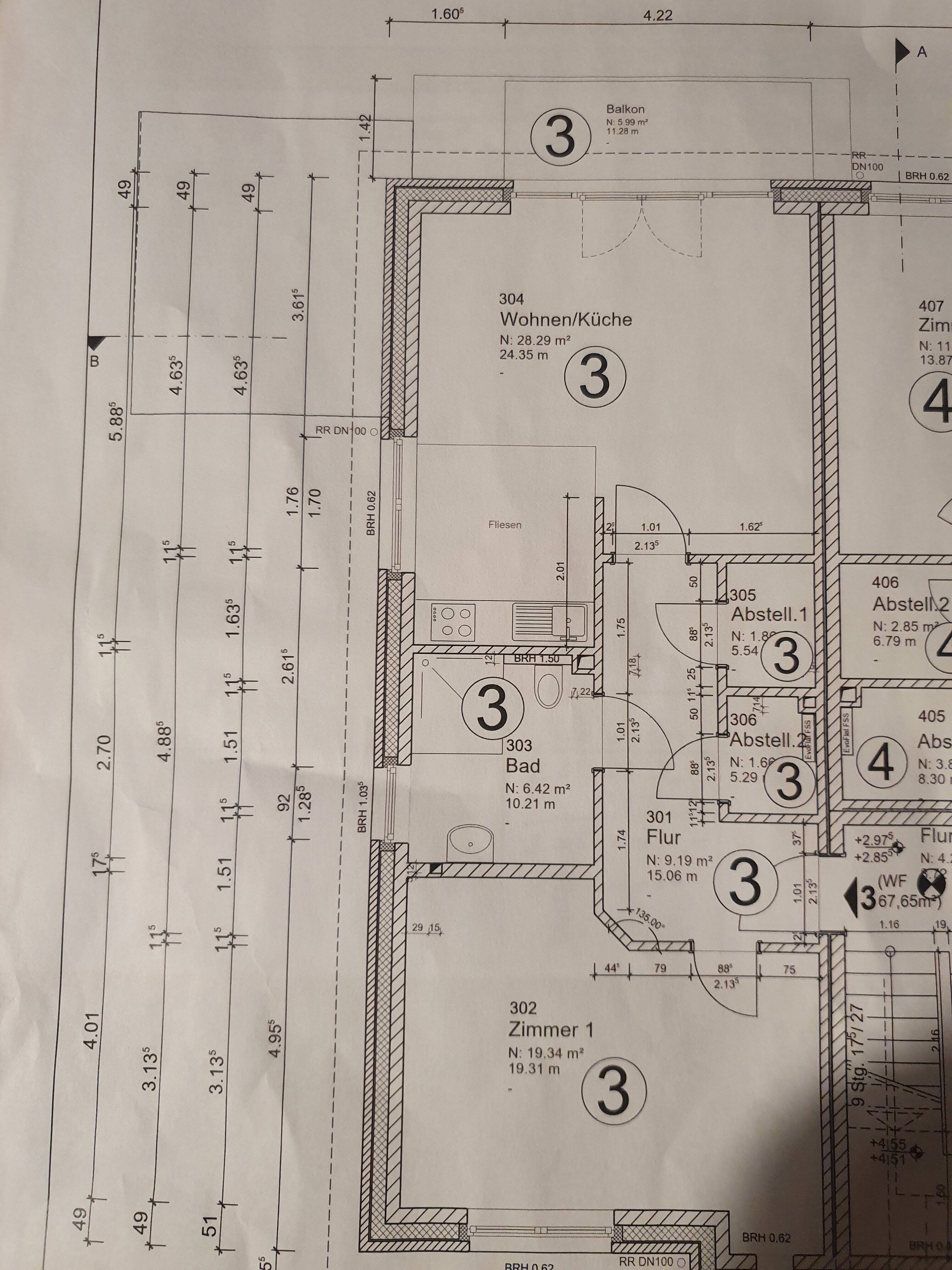 Immobilie in Essen/Oldenburg - Neubau in Top Lage Wohnung 69m² separate Büroräume mit Lager 30m² optimal für Homeoffice - Bild 3