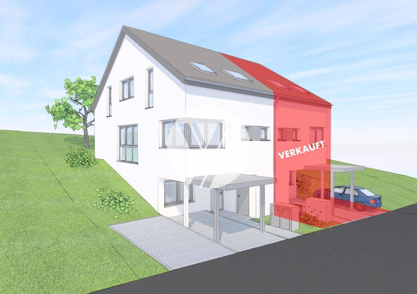 Immobilie in Föhren - Nur noch eine Hälfte frei // Sommer 2026 einziehen // Moderne Wohnhaushälfte // schlüsselfertige Err - Bild 1