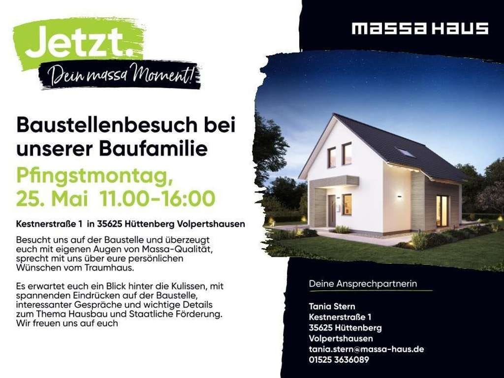 Immobilie in Aßlar - Baustellenbesichtigung am Pfingstmontag, den 25. Mai von 11.00 bis 16.00 Uhr🚧🏠🏗️ - Bild 0