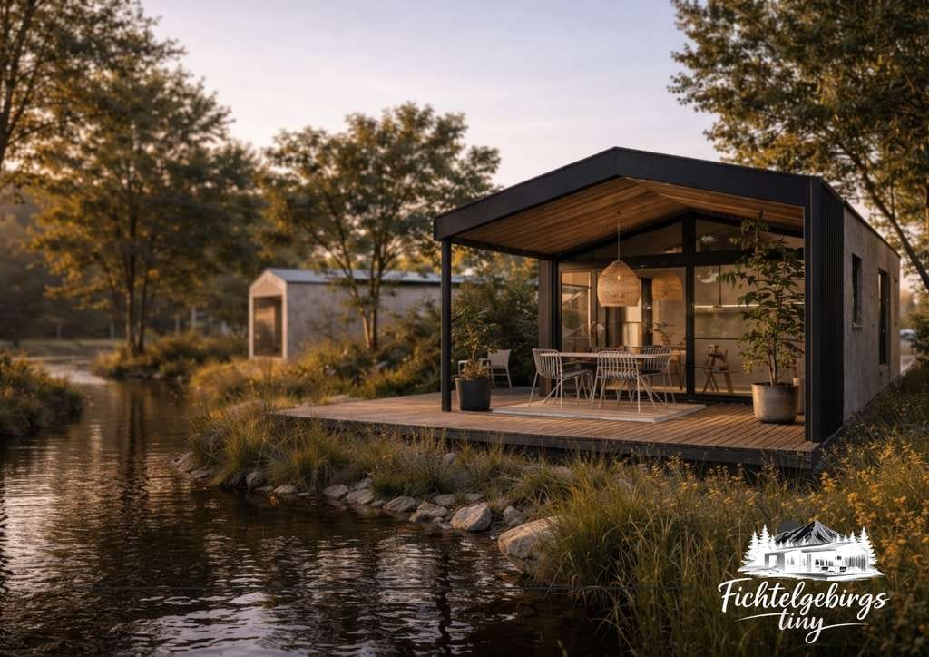 Immobilie in Döhlau - Modernes Tiny-Haus mit Sauna & Terrasse – Fundamente  inklusive Grundstück - Bild 1