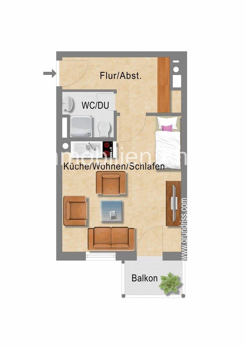 Immobilie in Mindelheim - Klein und fein! Appartement, vermietet - Mindelheim! - Bild 2