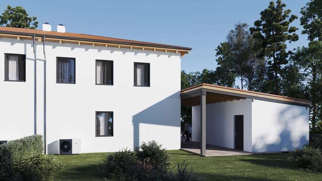 Immobilie in Leiblfing - Kamin an, Welt aus: Neue Doppelhaushälfte mit 154 m², Garage, Carport & Garten in ruhiger Lage - Bild 2