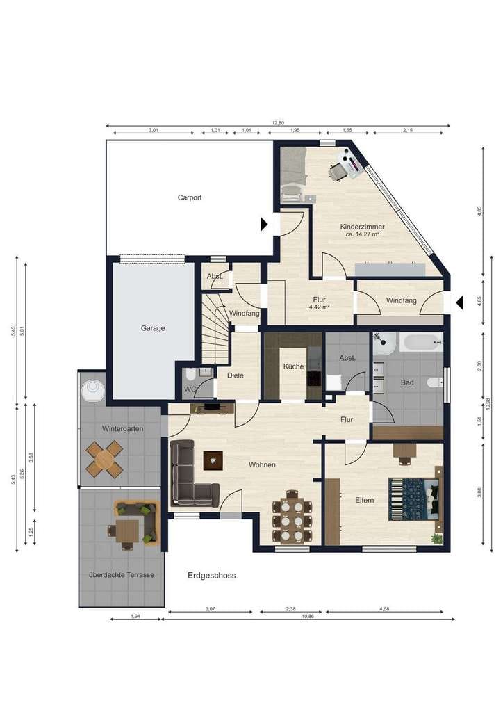 Immobilie in Traitsching - Einzigartiges Anwesen im Bayerischen Wald–sanierter Bungalow mit 4.782 m² Grund und traumhafter Lage - Bild 3