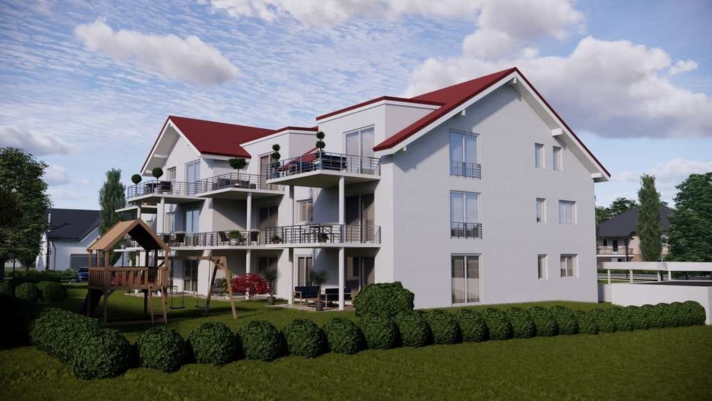 Immobilie in Sontheim - *** 2-Zimmer-Wohnung im 1. OG mit Westbalkon - Neubau Mehrfamilienhaus mit 15 Einheiten *** - Bild 0