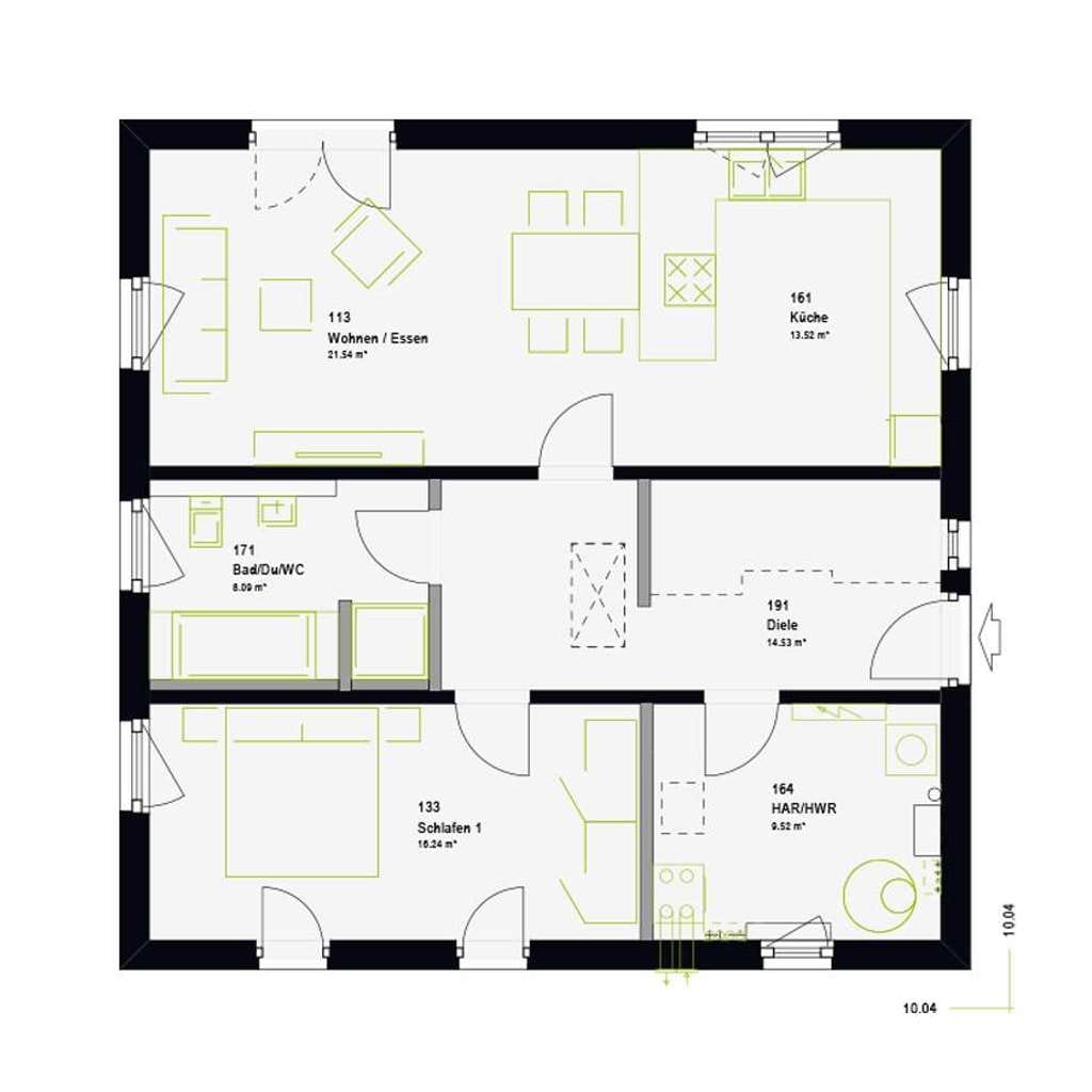 Immobilie in Lößnitz - Bungalow - Modernes Wohnen auf einer Ebene - Bild 1