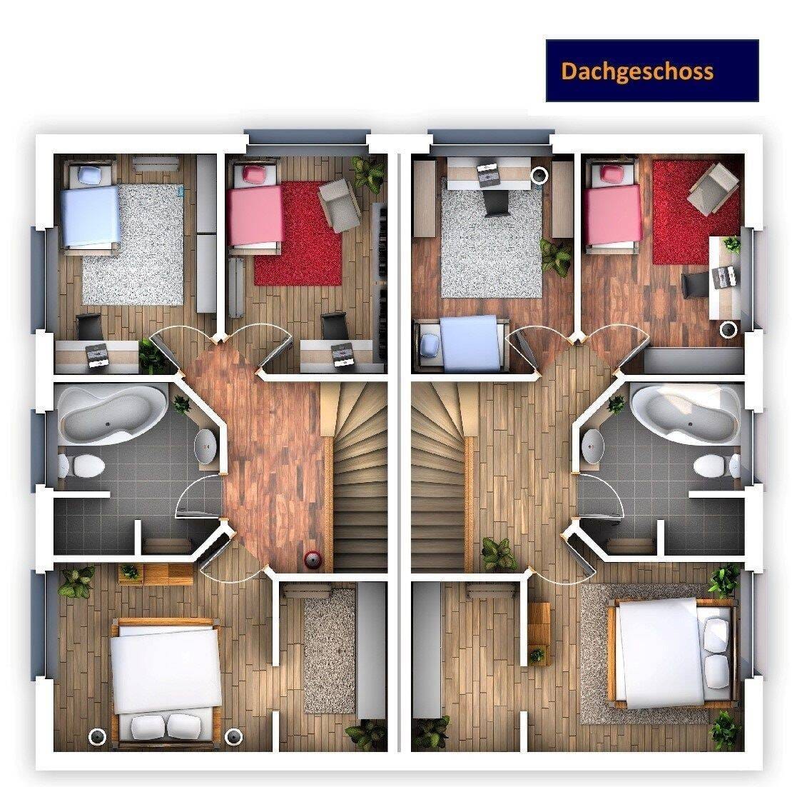 Immobilie in Mielkendorf - Großzügiges modernes Wohnen in eleganten Neubau-Doppelhaushälften - Bild 4