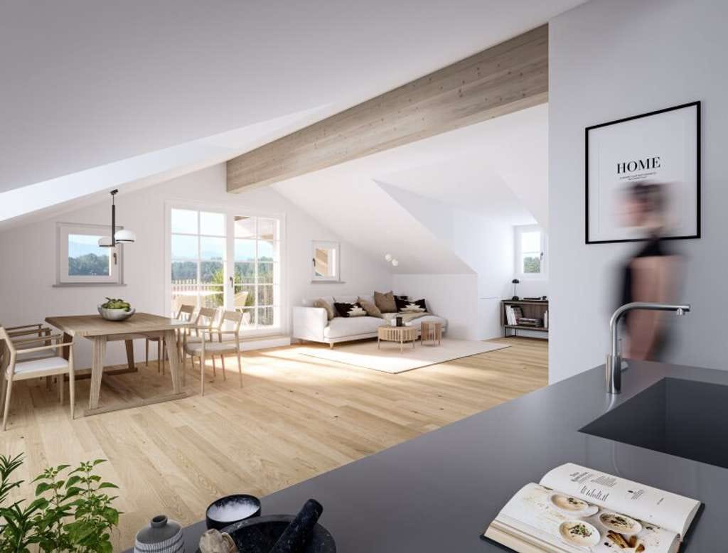 Immobilie in Saaldorf-Surheim - Exklusive 3-Zimmer-Dachgeschosswohnung Top 9 - Bild 3