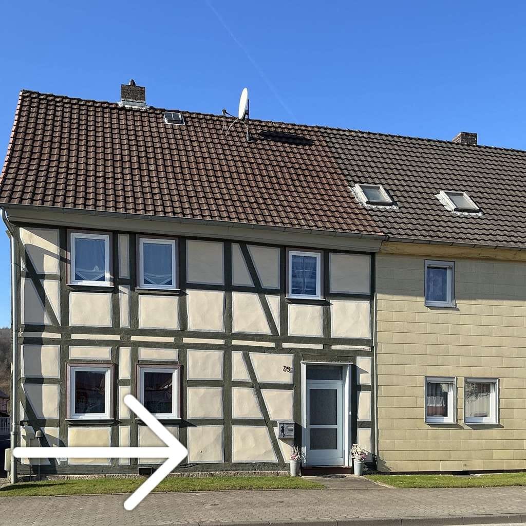 Immobilie in Hann. Münden - Fachwerkhaus in gepflegtem Zustand, frei, Hann.Münden, im beliebtem Ortsteil Gimte - Bild 0
