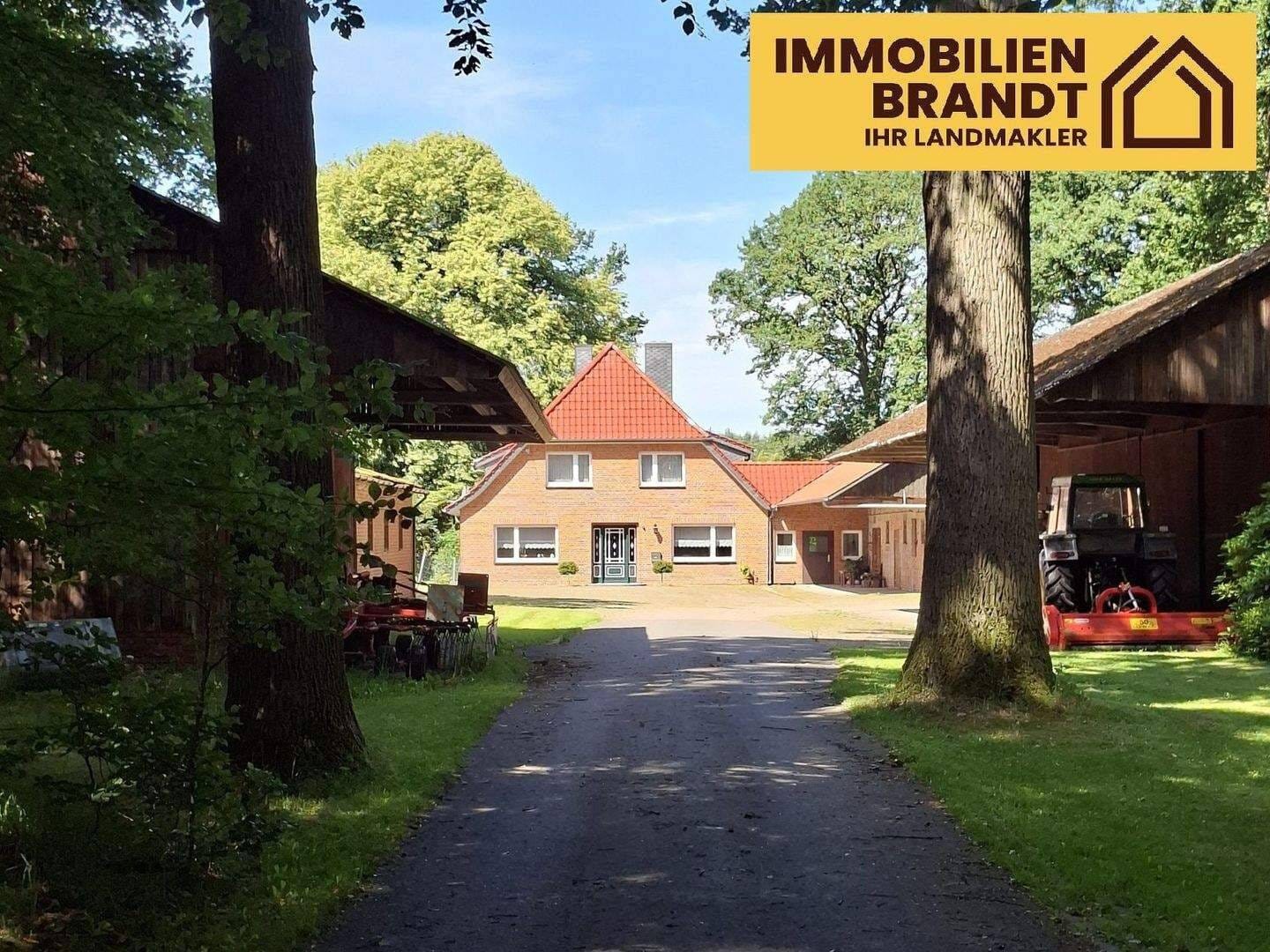 Immobilie in Ahausen - Hofanlage mit Wohnhaus, Stallungen und Weideflächen in ruhiger Lage im südlichen Landkreis Rotenburg - Bild 0
