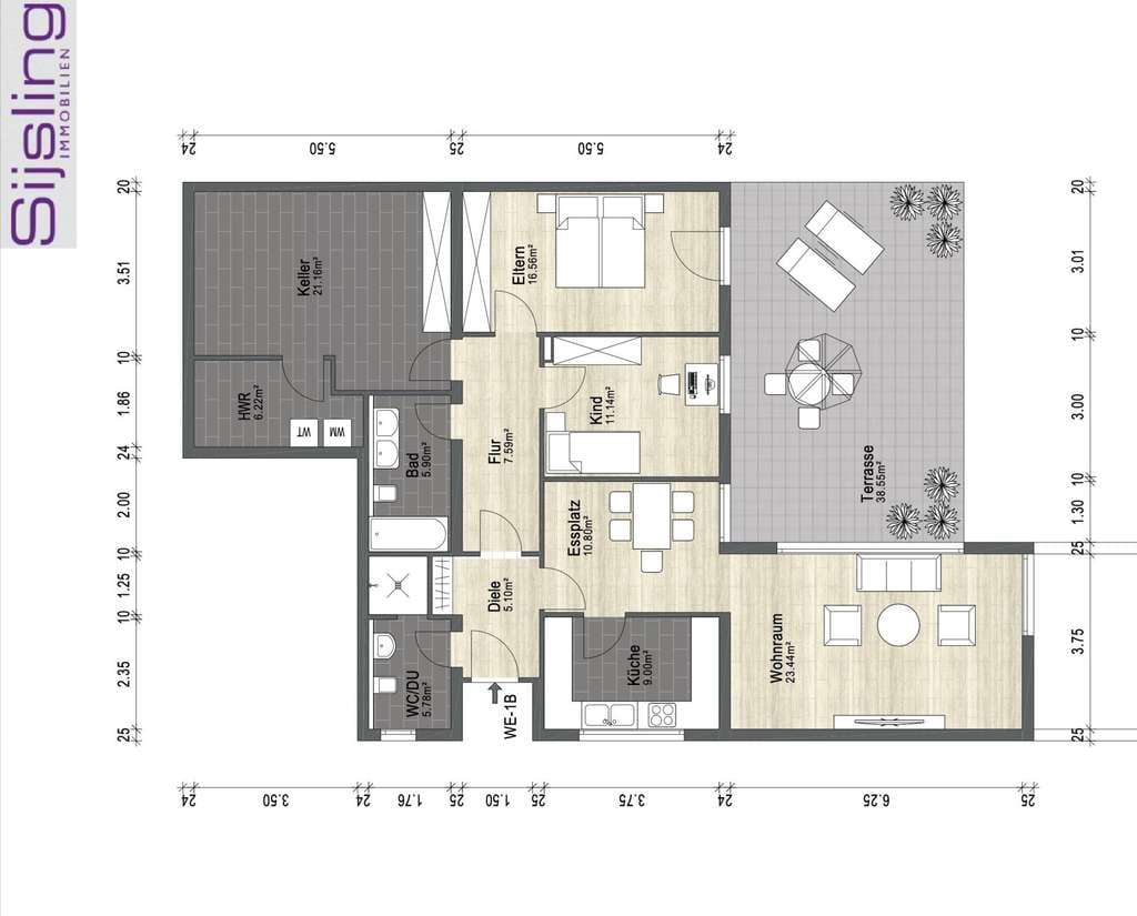 Immobilie in Haan - Kapitalanlage oder spätere Nutzung! Attraktive Terrassen-Wohnung mit Tiefgarage - Bild 0