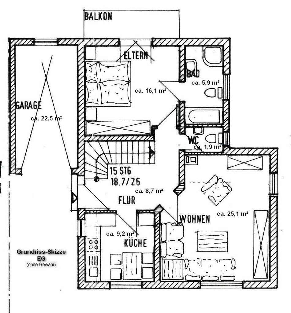 Immobilie in Erbes-Büdesheim - Attraktives und gepflegtes 5-Zimmer-Einfamilienhaus zum Kauf in Erbes-Büdesheim - Bild 2