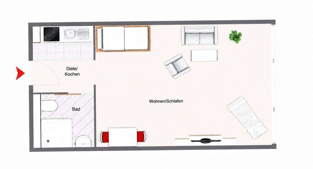 Immobilie in Bad Staffelstein - 1-Zimmer-Wohnung im "Quellenhof" in Bad Staffelstein - Bild 4