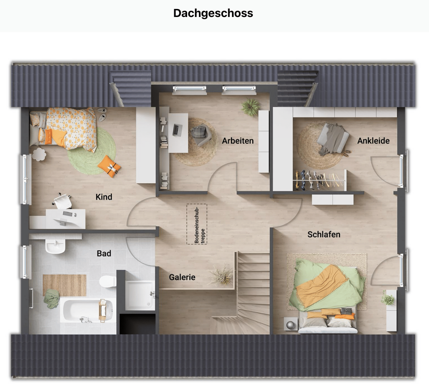 Immobilie in Hirschaid - Modernes Town & Country Landhaus 142 – viel Platz, klare Grundrisse, zukunftssichere Technik in Rothensand bei Hirschaid (Bamberg) - Bild 4