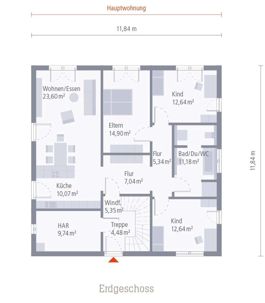 Immobilie in Nackenheim - Grundstück + 2FH im Gr��nen: Neubau-Eleganz in idyllischer Wohnlage - Zwei Wohneinheiten - Bild 2