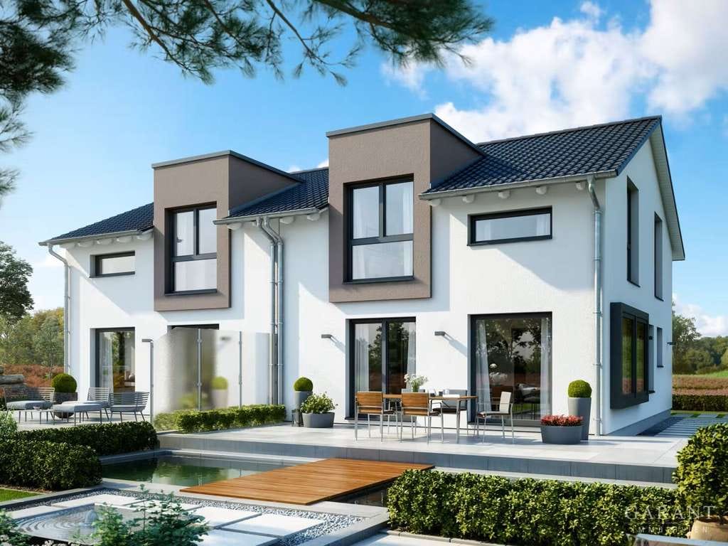 Immobilie in Villingendorf - EUER ERSTES EIGENE ZUHAUSE, Moderne Doppelhaushälfte - Celebration 122 - Schlüsselfertig - Bild 0