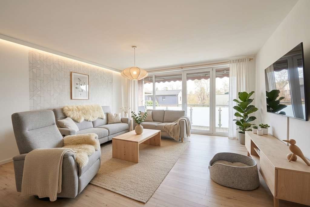 Immobilie in Appen - Kernsanierte 3-Zimmer-Wohnung mit neuem Bad, neuer Küche, Loggia, Garage und Stellplatz in Appen - Bild 3